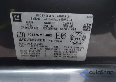 2014 GMC Sierra 1500 Slt from USA, damaged, VIN 1GTV2VEC4EZ148736